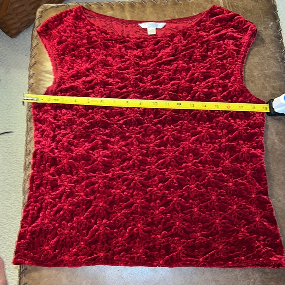 ConradC Collection Red Large Pull Over Textured Deep Wine Red - Picture 11 of 12